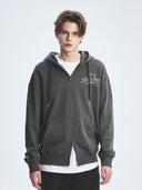 Varsity Vintage Graphic Mega Overfit Hood Zip Up