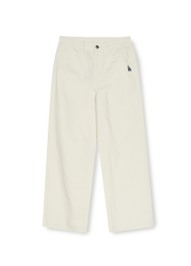 Women's Varsity Logo Wide Denim Pants