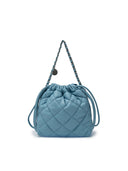 Basic Quilting PU Mini Bucket Cross Bag