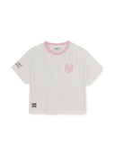 Street Basic Striped Denim T-shirt Set (Girl's)