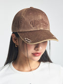 Varsity Vintage Cursive Tone-on-tone Unstructured Ball Cap