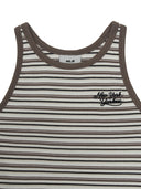 Women's Stripe Sleeveless T-shirt