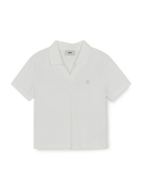 Women's Basic Slim Fit Crop Open Collar Polo T-Shirts