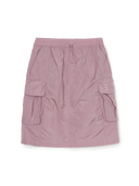 Gorpcore Glossy Nylon Puckering Cargo Midi Skirt