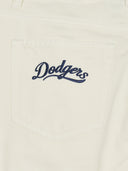 Women's Varsity Logo Wide Denim Pants