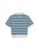 Women's Varsity Stripe Crop Polo T-shirt