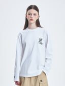 Basic Mega Logo Loose Fit Long Sleeve T-shirt