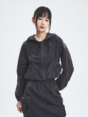 Women's Gorpcore Shirring Windbreaker