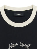 Women's Varsity Ringer Slim Crop T-shirt