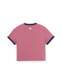 Women's Varsity Ringer Slim Crop T-shirt
