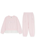 Varsty Girl's Layered Sweatshirt Set