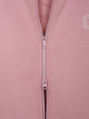 Women's Varsity Lettering Lace Ribbed Hood Zip Up