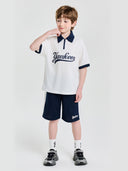 [cool Field] Varsity Mesh Pique T-shirt Set