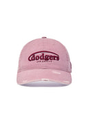 Vintage Demage Curve Logo Unstructured Ballcap
