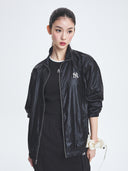 Women's Sportive Varsity Glossy Windbreaker