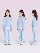 Varsty Girl's Layered Sweatshirt Set