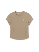 Women's Slim Crop Cap Sleeve T-shirt