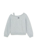 Street Girl's Lettering Layered Sweatshirt Set