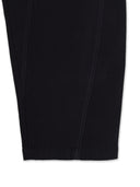 Peach Twill Cotton Incision Curve Wide Pants