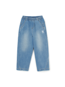 BASIC CURVED DENIM PANTS