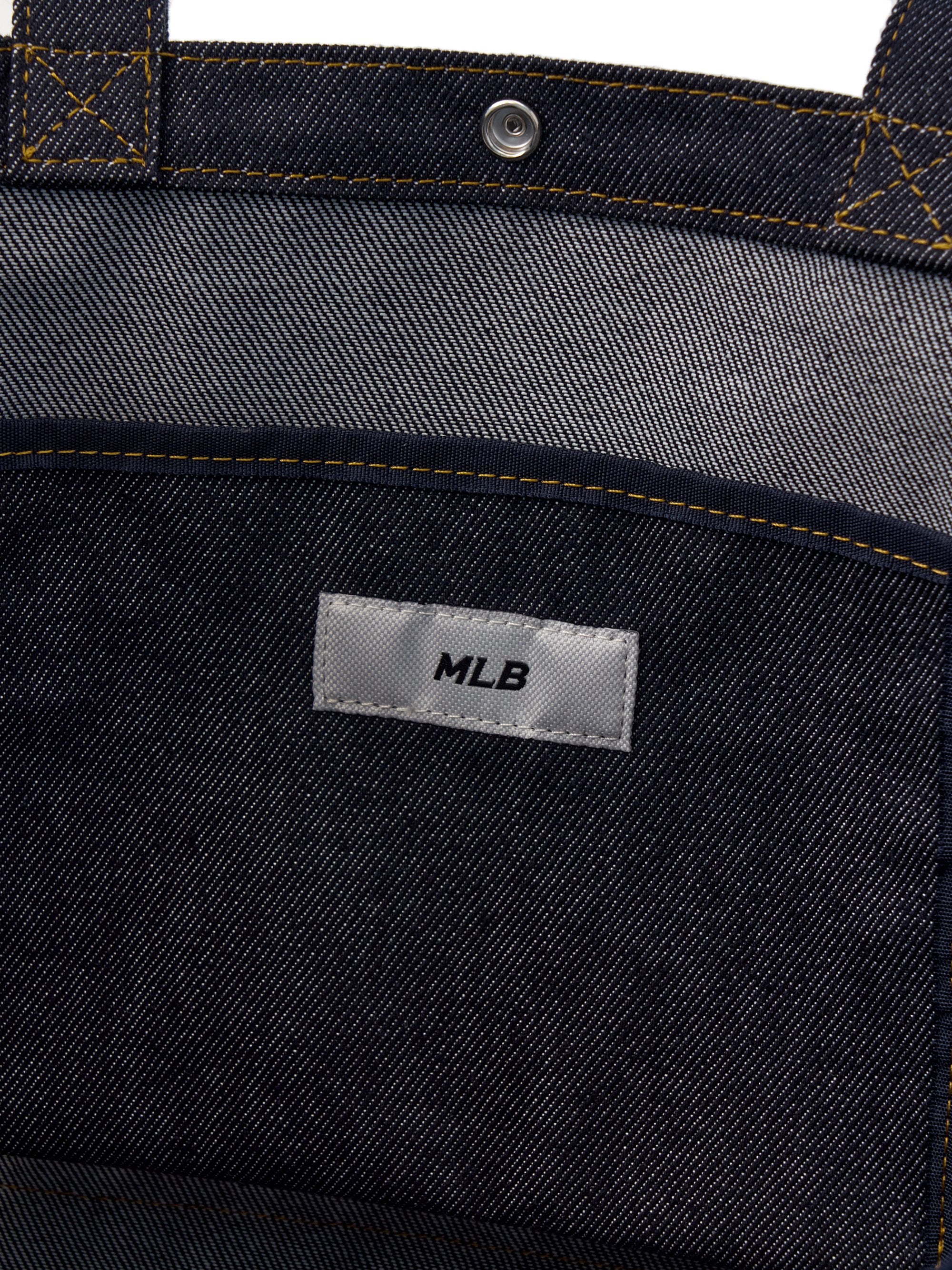 Vintage Lettering Denim Shopper Bag – MLB Vintage Lettering Denim Shopper Bag – MLB