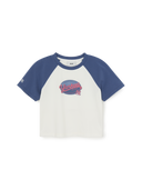 Women's Vintage Color Block Crop T-Shirt