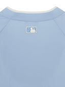 Sportive Varsity Woven Mesh Blocking T-shirt