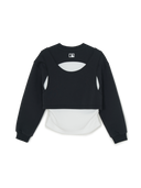 Street Girl's Layered Sweatshirt