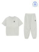 Outdoor Basic Woven Pants, T-shirt Set