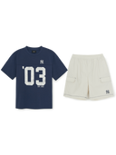 SPORTIVE VARSITY NUMBER ARTWORK T-shirt SET