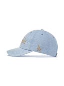 Vintage Denim Curve Logo Unstructured Ballcap