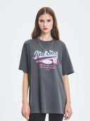 Women's Varsity Washing Vintage Over Fit T-shirt