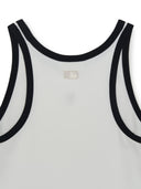 Women's Basic Ringer Crop Sleeveless T-shirt