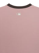 Women's Sportive Cursive Ringer Crop T-shirts