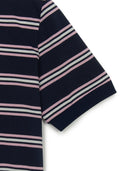 Women's Varsity Stripe Crop Polo T-shirt