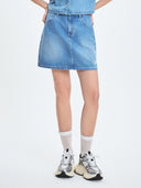 Women's Varsity Logo Denim Skirt