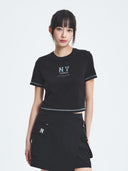 Women's Basic Coopers Logo Slim Crop T-shrts