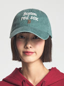 Varsity Lettering Washing Unstructured Ball Cap