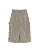 Gorpcore Glossy Nylon Parachute Skirt