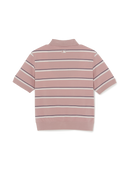 Women's Varsity Stripe Crop Polo T-Shirts