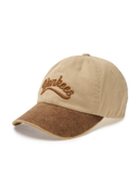 Varsity Vintage Cursive Color Block Unstructured Ball Cap