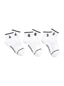 STRIPE SMALL LOGO LOW SOCKS 3PAIRS SET