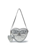 Quilted Monogram Heart Cross Bag