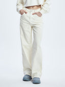Women's Basic Wide Denim Pants