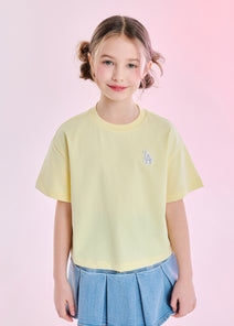 Basic Small Logo Crop T-shirt
