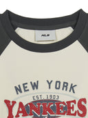 Women's Varsity Washing Vintage Raglan Crop T-shirt