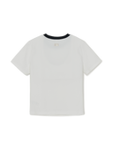 Women's Summer Fruits Lifestyle Slim Semi Crop Ringer T-shirts