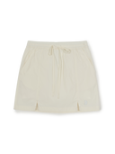 Women's Gorpcore Glossy Shirring Mini Skirt