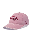 Vintage Demage Curve Logo Unstructured Ballcap