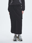 Varsity Vintage Cotton Slit Cargo Long Skirt